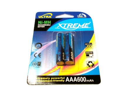 1.0 Akumulator EXTREME R3(AAA) 600mAh