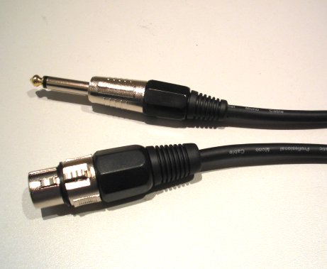 Kabel mikrofonowy HQ (canon-jack) 10m