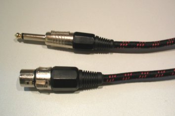 Kabel mikrofonowy wzmocniony (canon-jack) 3m