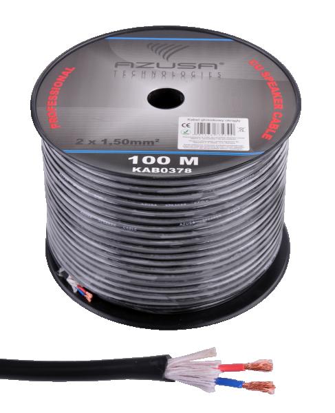 2.4 Przew�d g�o�nikowy 1.5 mm -Czarny, SZPULA 100m