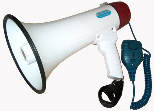 1.1 Mega megafon z mikrofonami i syren�