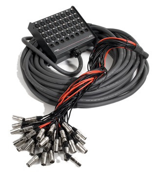 1.6 Stagebox - Multicore 32+8 XLR, 30m