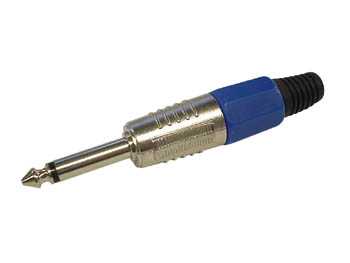 1.2 Wtyk Jack HQ 6,3mm mono/blue