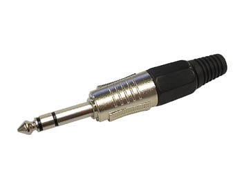 1.3 Wtyk Jack HQ 6,3mm stereo/black