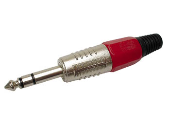 1.4 Wtyk Jack HQ 6,3mm stereo/red