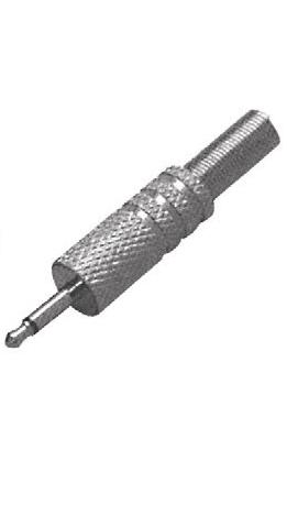 2.1 Wtyk jack 2,5mm mono/metal