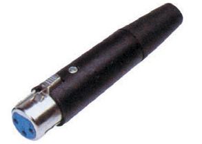 1.1b Wtyk Canon �e�ski metal/czarny