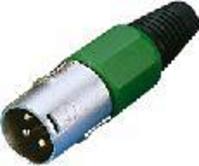 1.6 Wtyk Canon m�ski plastik/zielony