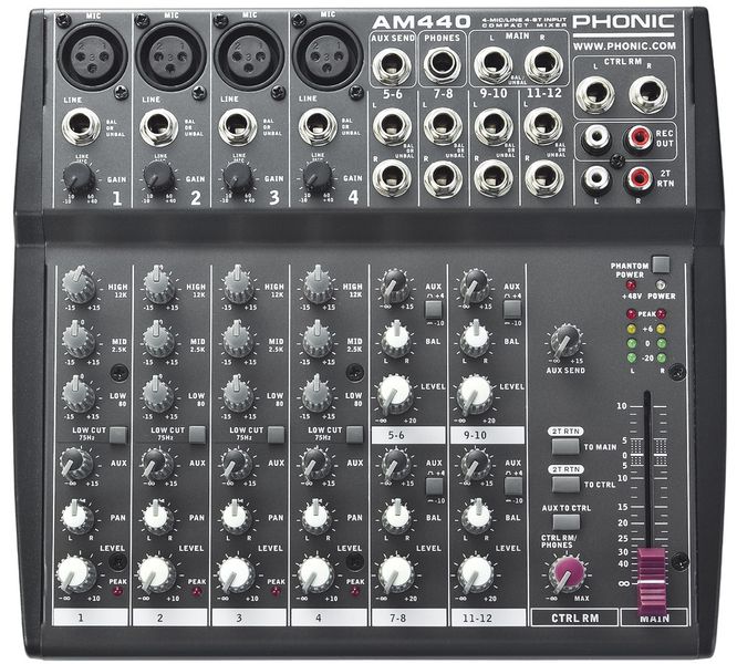 2.3 Mikser  PHONIC AM 440