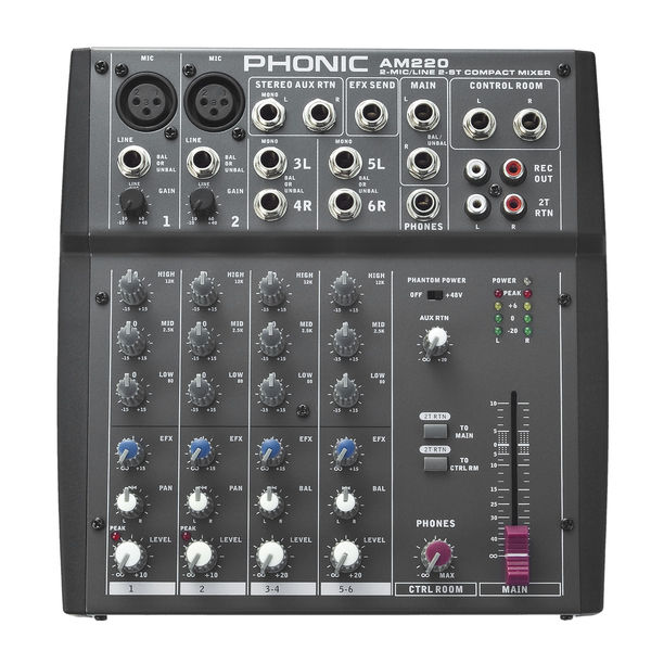 2.0 Mikser PHONIC AM 220