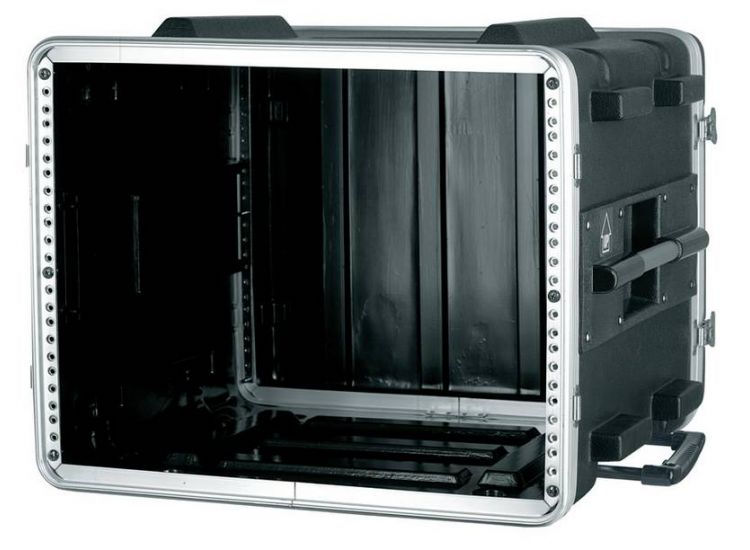 1.7 Sztywny case z ABS rack 6 UW  z k�kami i wysuwan� r�czk�
