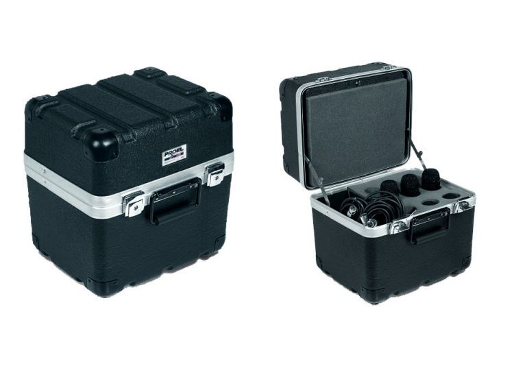 2.1 Sztywny case z ABS na 9 mikrofon�w z przedzia�em na kable