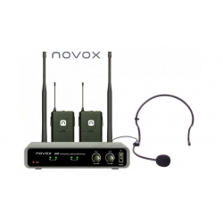 Mikrofon bezprzewodowy, podwójny Novox FREE B2   
