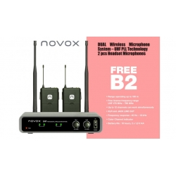 Mikrofon bezprzewodowy, podwójny Novox FREE B2   