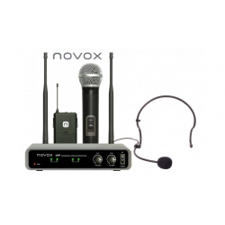 Mikrofon bezprzewodowy, podwójny Novox FREE HB2