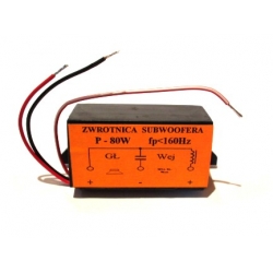 Zwrotnica subwoofera 80W, mocniejszy bas
