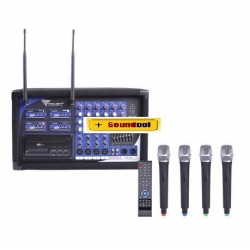 1.2.1 Mikrofon PA-180 UHF 4 kanały (4 mikrofony do ręki)
