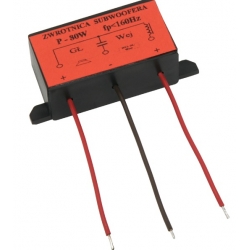 Zwrotnica gł.subwoof. 80W 4-8ohm w obud
