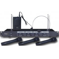 1.4.2 4-kanałowy bezprzewodowy system mikrofonowy VHF4