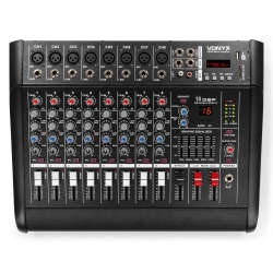 Powermikser 8-kanałowy DSP/BT/SD/USB/MP3 Vonyx AM8A