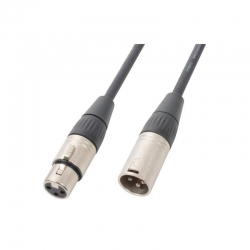 2.4 Kabel DMX Cable XLR Male-XLR Female 0,75m