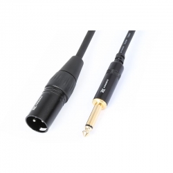 2.8 Kabel Converter XLR male-6,3Mono Male 0,15m