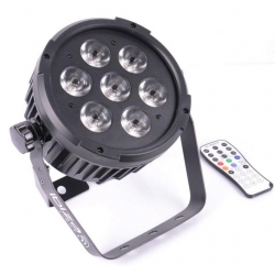 2.0.1.k. Reflektor LED PAR RGBAW-UV Ibiza PARLED712IR