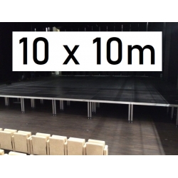 SCENA 10x10m + SCHODY + NOGI REGULOWANE