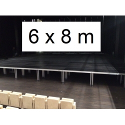 SCENA 6x8m + SCHODY + NOGI REGULOWANE