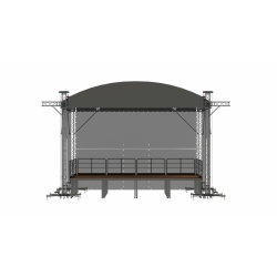 ZADASZENIE 6x8m Łukowe, Plandeka, Wciągarki