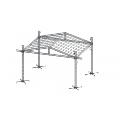 ZADASZENIE 6x8 Quadro, Słupy 7m, Plandeka, Wciągarki