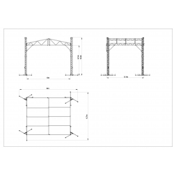 Zadaszenie 5x6m z plandeką