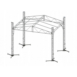 Scena 5x4m Kompletna, Podesty + Zadaszenie z plandeką